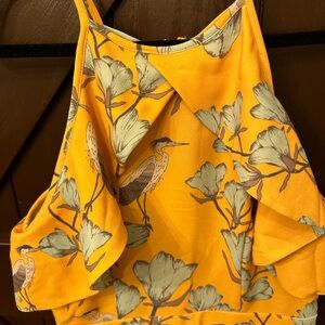 Anthropology— Varun Bahl. Size 4. Stunning yellow & blue floral jumpsuit